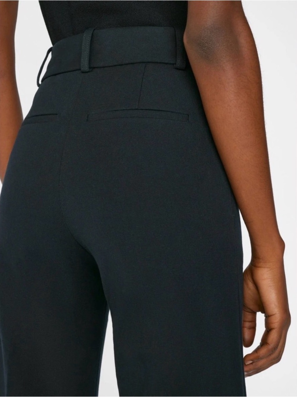 NEW FRAME Le Palazzo Wide leg Trouser in black - Picture 9 of 12